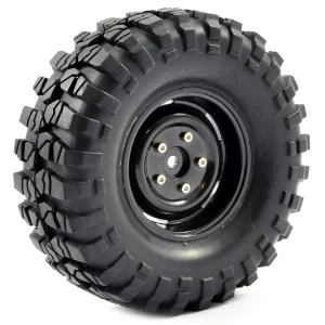 Fastrax 1:10 Crawler Sawblock 1.9 Scale Steel Wheel &amp;#248;108Mm (Black)