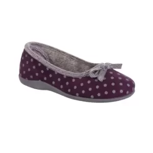 Sleepers Womens/Ladies Louise Slippers (6 UK) (Purple)