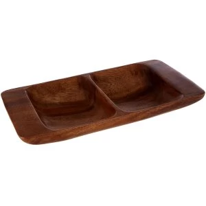 Premier Housewares Kora 2 Section Serving Dish with Handles