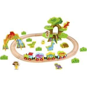 Wooden Small Dinosaur Train Playset