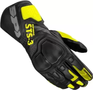 Spidi STS-3 Motorcycle Gloves, black-yellow, Size XL, black-yellow, Size XL