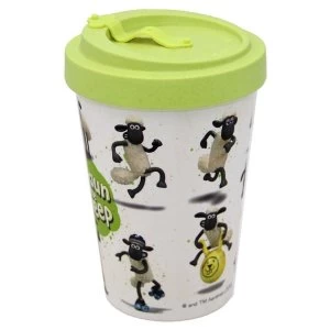 Shaun the Sheep Reusable Screw Top Bamboo Travel Mug