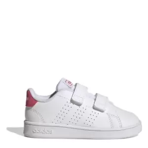 adidas Advantage Infant Girls Trainers - White