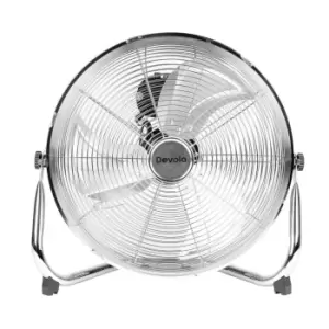 Devola 16" Chrome Floor Air Circulator Fan - DV16FFC