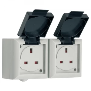 SMJ IP54 13A Outdoor Power Double UK Socket