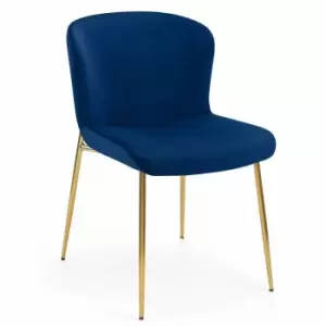 Julian Bowen Set Of 2 Harper Dining Chairs Blue