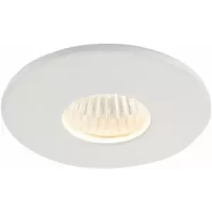 Mini Recessed Downlight Fixture - 4W Warm White COB LED Driver - Matt White