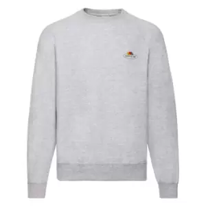 Fruit of the Loom Mens Vintage Small Logo Set-in Sweatshirt (XXL) (Grey Heather)