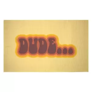 Big Lebowski Dude... Woven Rug - Small