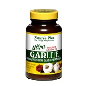 Natures Plus Ultra Garlite 1000 mg Sustained Release Tablets 90 Tabs