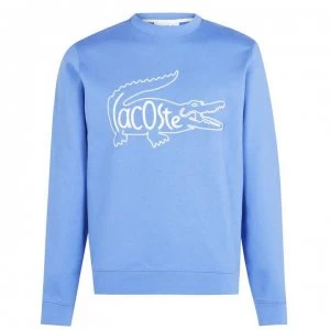 Lacoste Embroidered Croc Sweatshirt - TurquiBlue 776