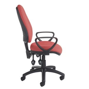 Dams Vantage 200 Operator Chair with Fixed Arms - Burgundy