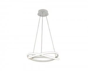 Ceiling Pendant 42W LED 3000K, 3400lm, Dimmable White Acrylic