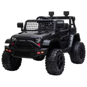 Homcom Jeep Wrangler Ride On Electric Car 12V, black