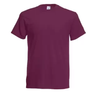 Fruit Of The Loom Mens Original Short Sleeve T-Shirt (3XL) (Burgundy)