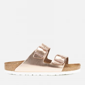 Birkenstock Womens Arizona Leather Double Strap Sandals - Metallic Copper - EU 37/UK 4.5