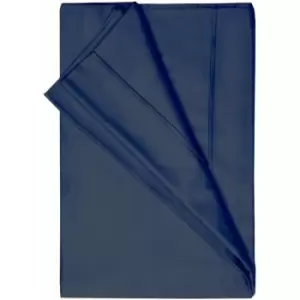 Belledorm 200 Thread Count 100% Egyptian Cotton Flat Sheet, Navy Blue, King/Super King