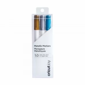 Cricut Joy Medium Point Metallic Markers Gold/Silver/Blue