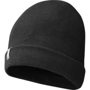 Elevate Unisex Adult Hale Polylana Beanie (One Size) (Solid Black)