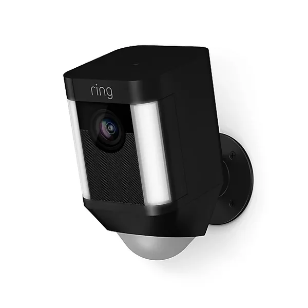 Ring Spotlight Security Camera Black