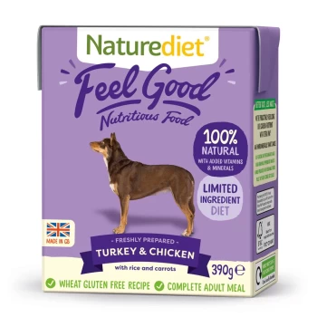 Naturediet Feel Good Adult - Turkey & Chicken - 18 x 390g