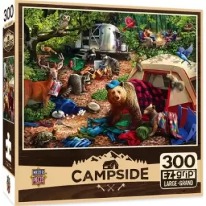 Masterpieces Puzzle Campside Campsite Trouble EZ Grip Puzzle 300 piece Jigsaw puzzle