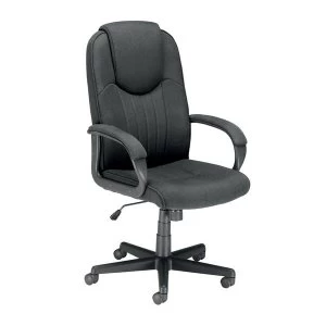 Trexus Intro Managers Armchair High Back 690mm Seat Charcoal W520xD470xH440 540mm