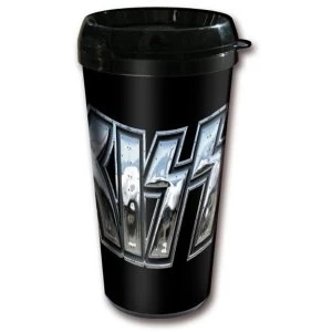 KISS - Chrome Logo Travel Mug