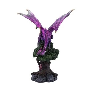 Nature's Perch Purple Dragon Figurine