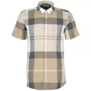 Barbour Douglas Short Sleeve Tailored Shirt - Beige