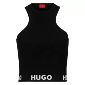 HUGO Sorrelta Knit Tank Top - Black