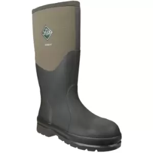 Muck Boots Unisex Chore Classic Hi Steel Safety Wellington Boots (13 UK) (Moss) - Moss