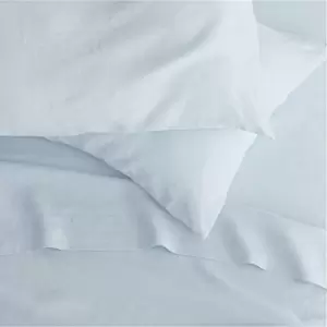 Belledorm 200 Thread Count Cotton Percale Flat Sheet (Single) (Pale Blue)