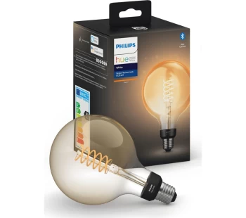 PHILIPS HUE Filament Bluetooth G125 LED Bulb - E27