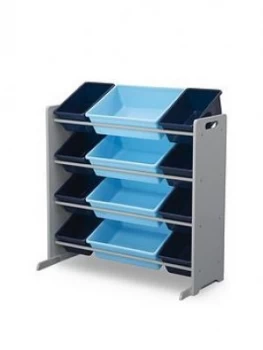 My Size 12 Bin Plastic Organiser- Blue