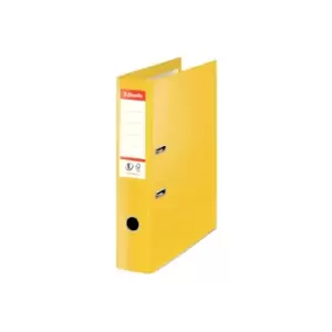 NO.1 VIVIDA Lever Arch File Foolscap Polypropylene 75MM, VIVIDA Yellow - Outer Carton of 10