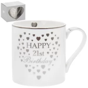 Heart Birthday Mug 21st