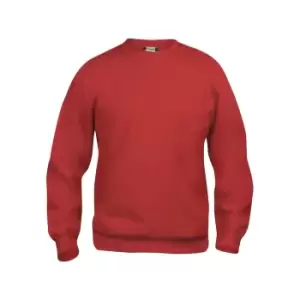 Clique Unisex Adult Basic Round Neck Sweatshirt (XXL) (Red)