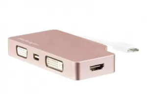 USB C Multiport Video Adapter Rose Gold