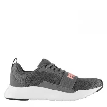 Puma Wired Ladies Trainers - Grey/BridalRose