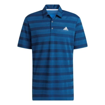 adidas Stripe Polo Shirt Mens - Blue