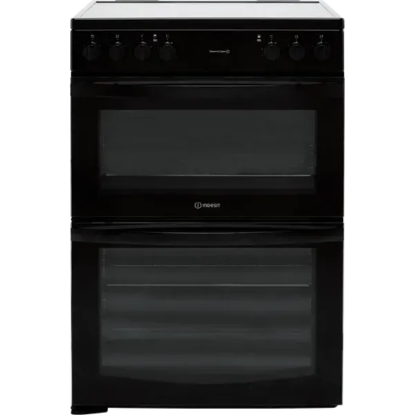 Indesit IT60V9KMB/UK 60cm Electric Cooker with Ceramic Hob - Black - A Rated