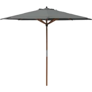 Willington Grey 2.7m Wooden Parasol