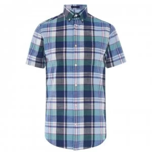 Gant Gant Short Sleeve Madras Shirt - Blue 423