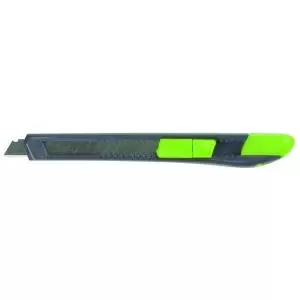 Q-Connect Light Duty 9mm Cutting Knife BlackGreen 120BC KF10631