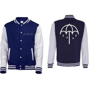 Bring Me The Horizon - Umbrella Unisex X-Large Varsity Jacket - Blue/White