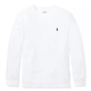 Polo Ralph Lauren Junior Boys Long Sleeve T Shirt - White