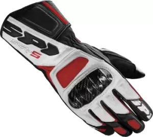 Spidi STR-5 Gloves, black-white-red Size M black-white-red, Size M