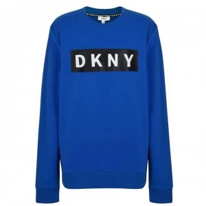 DKNY Logo Sweatshirt - Bleu Ozone