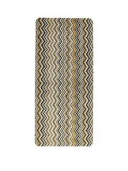 Zig Zag Stain Resistant Runner 67X150Cm